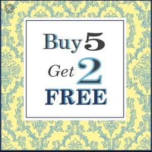 Bundle 5 or more items and get 2 free